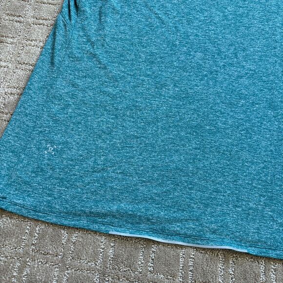 Lululemon Short Sleeve Crew Neck T-Shirt Heathered Green Mens Large Run - Picture 5 of 9